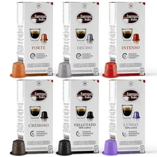 Capsules Compatible with Nespresso Machines, 100 Count - VARIETY PACK, Italia...