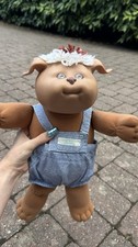 Cabbage Patch Kids Koosas dog Soft Body Plush Play Doll with Blue Overalls