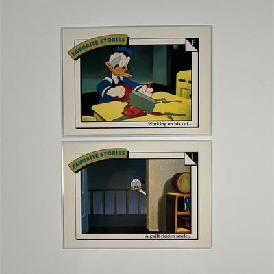 Impel Disney Favorite Stories Non-Sport Trading Card Lot 4 Donald Duck F I 84 87
