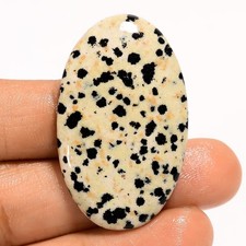 Natural Dalmatian Jasper Loose Gemstone Oval Shape Cabochon 40.5 Ct 40X24X5 mm