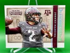 2015 Panini Contenders Draft Picks Old School Colors Johnny Manziel #27 Aggies