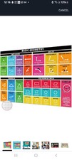 2 Pcs Educational Math Posters 13.5 x 39inches Large Geometry Classroom Display