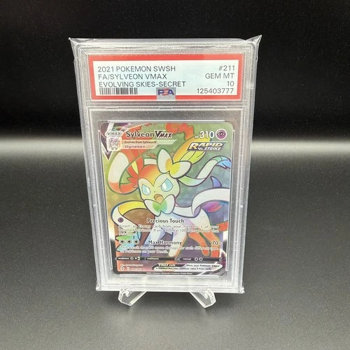 Sylveon VMAX 211/203 PSA 10 Evolving Skies Secret Rare Eeveelution Pokemon