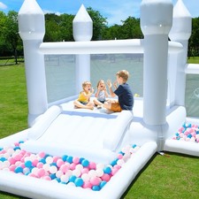 Klokick Inflatable Obstacle Bounce House Commercial Large Outdoor w/Blower