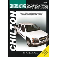 General Motors Chevrolet Colorado Gmc Canyon 2004-12 Reparaturanleitung Chilton