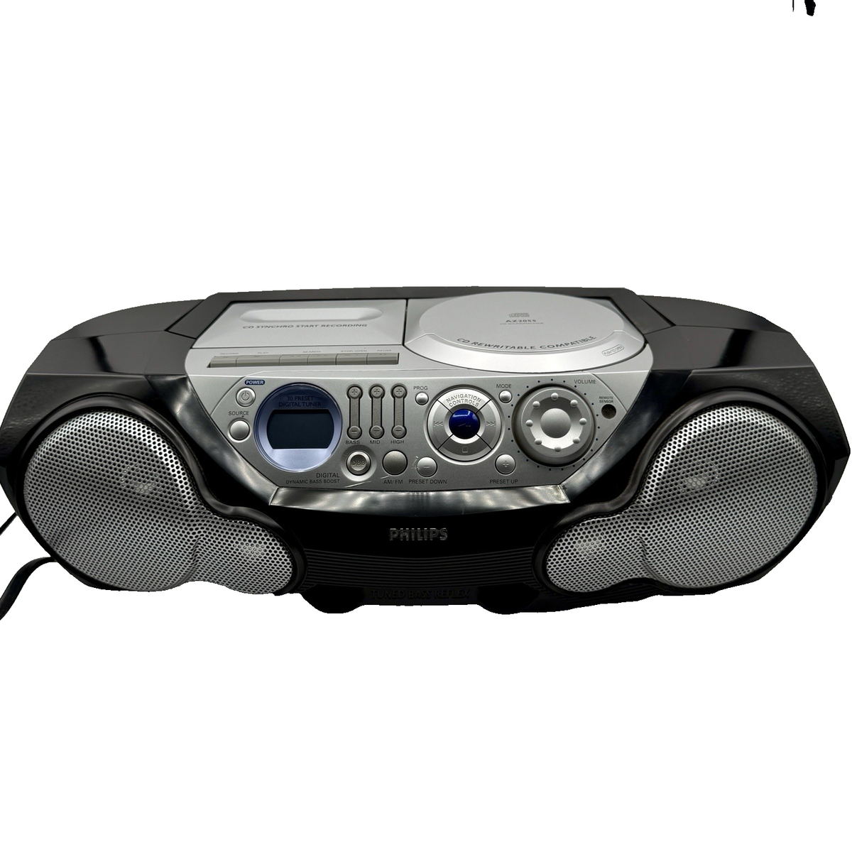 Philips AZ2055 CD & Cassette Recorder Soundmachine Boombox - Tuned