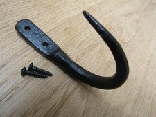 Rustic iron blacksmith hook kitchen meat wrought iron hook hanger farmhouse