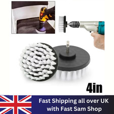 4" Electric Drill Soft Brush For Carpet Leather & Upholstery Cleaning Attachment