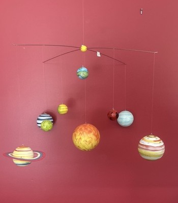 Pottery Barn Solar Large System Planet Ceiling Mobile Kids Room For All