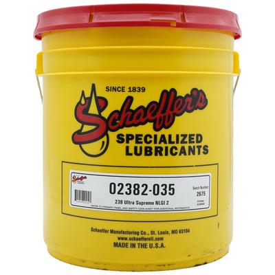 Schaeffer's 02382-035 238 Ultra Supreme Grease, NLGI 2 Waterproof - 35 lb Pail