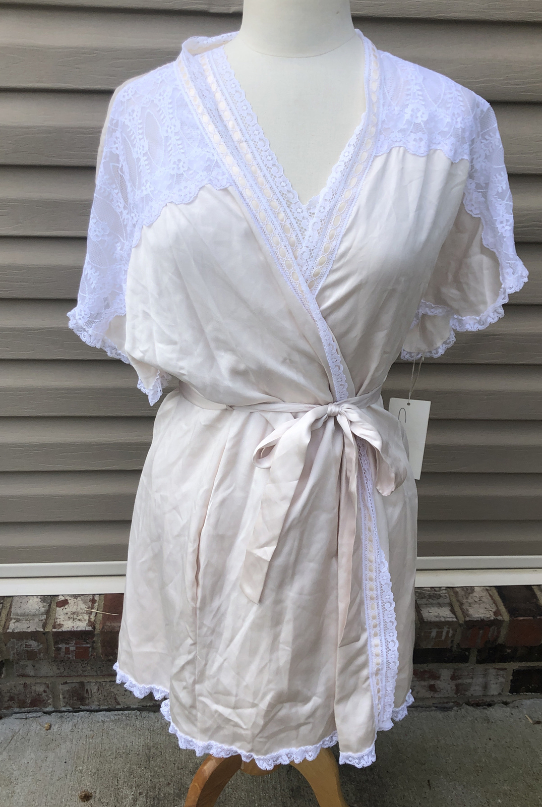 Vintage CAROLE HOCHMAN Satin Gown & Robe With Tags US… Gem