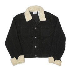 Liz Claiborne Corduroy Jacket Black Womens L