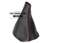 Schaltmanschette Schaltsack Fur Opel Zafira B 2005-11 Leder Naht Rot