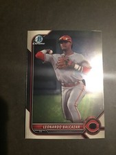 2022 Bowman Draft Leonardo Balcazar Chrome Prospect Cincinnati Reds