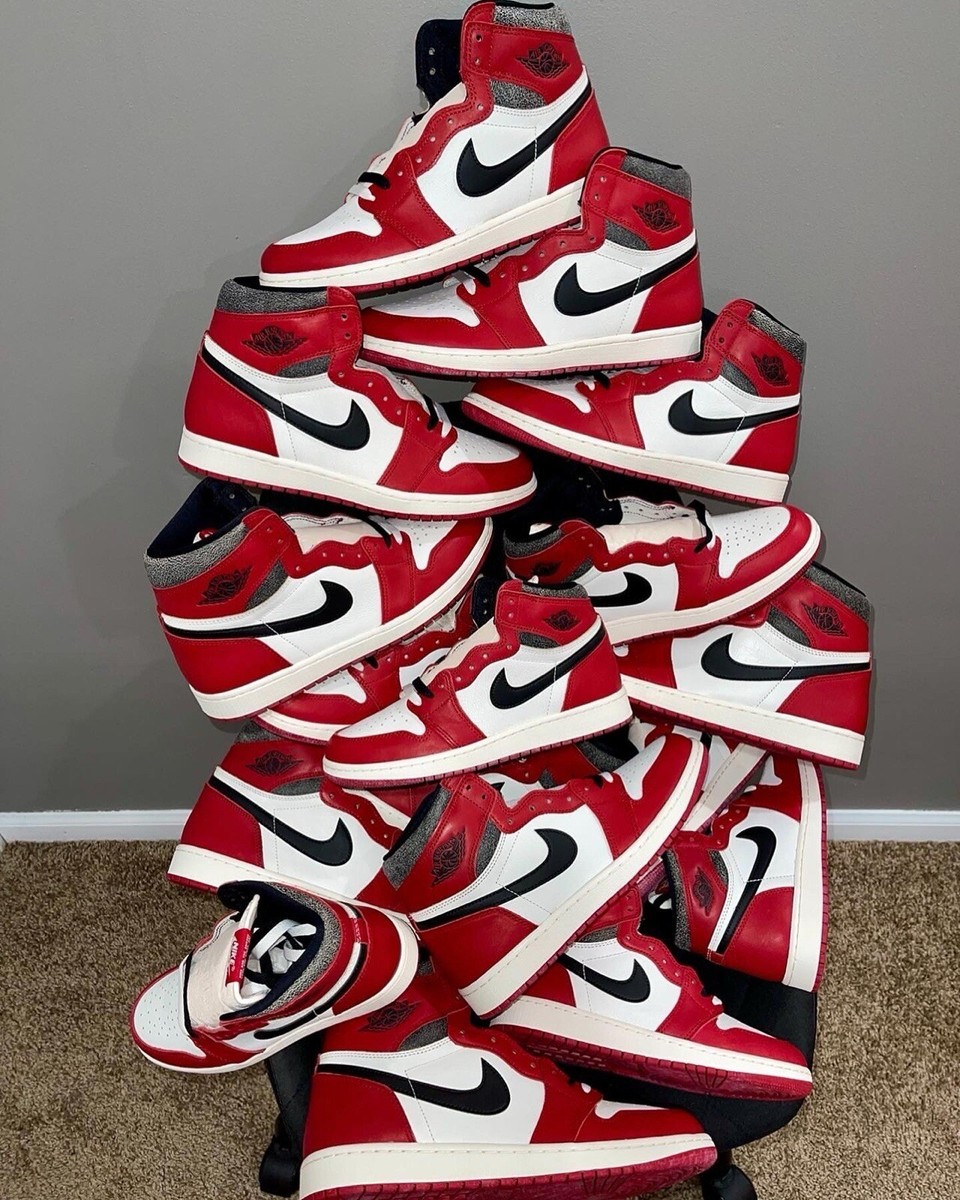 靴 Nike GS Air Jordan 1 Chicago Nike Air Jordan 1 Retro High OG GS Heritage White Red Toe