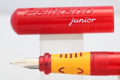 Vintage (c2005) Pelikan Pelikano Junior P68 Translucent Red Fountain Pen