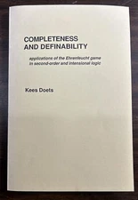Completeness and Definability Applications of the Ehrenfeucht Game by Kees Doets