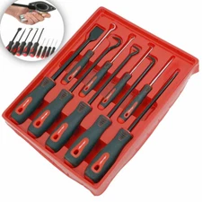 9 PCS Scraper Hook Pick Set Removal Tool O Rings Seals Rubber Handle Auto Repair