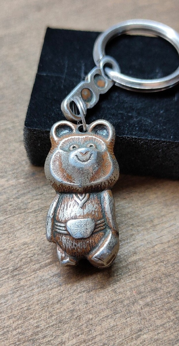 Vintage keychain Misha Medved - Symbol of the 1980 USSR Olympic