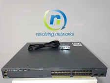 Cisco WS-C2960X-24PD-L CATALYST 24-PORT 10/100/1000 + 2 10G SFP+ Ports SEE NOTES