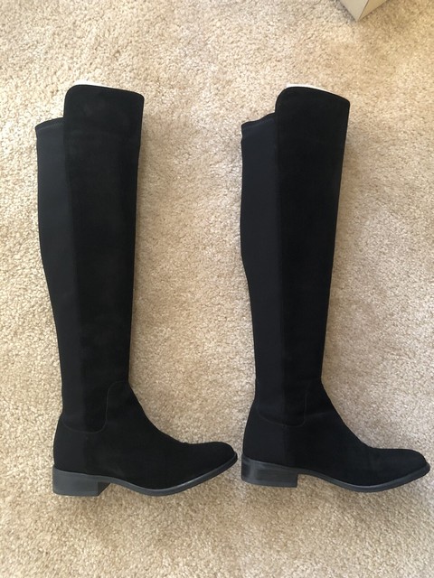 caddy belle black suede boots