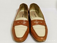 ROSSETTI green mocassino donna marrone e bianco  pelle  made in italy fratelli 