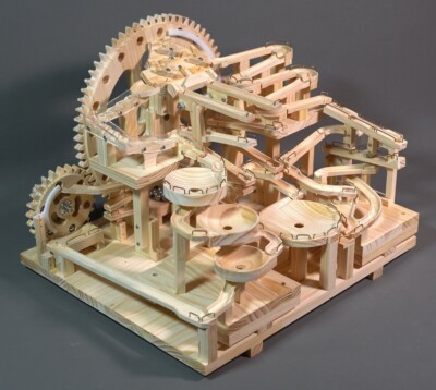 Kinetic Art Rolling Ball Sculpture Marble Machine G4 Huge Gear