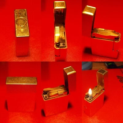 briquet st dupont plaqué or femme ligne 1 en bon état. - Photo 1/4