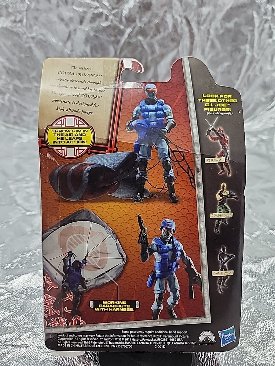 Cobra Trooper GI Joe Retaliation working Parachute | eBay