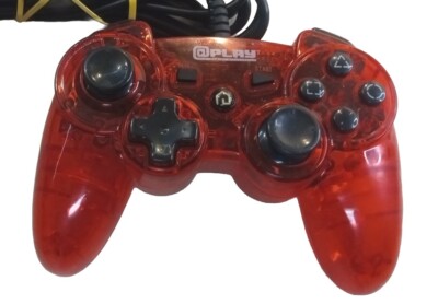 Sony PlayStation 🎮 @PLAY Controller USB Wired Red *PS3/PC