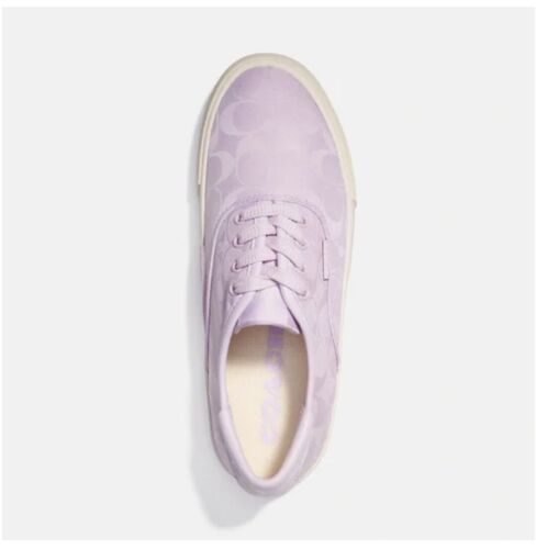 New Coach Women's CITYSOLE SKATE Signature Sneakers Shoes Size 7.5 C9054 Violet - Picture 2 of 7