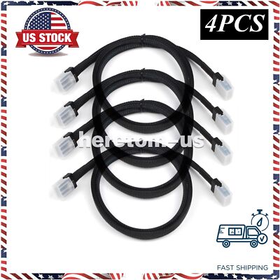4X Mini SAS 36Pin SFF-8087 to 36Pin SFF-8087 SAS Data Internal Server Cable 1M