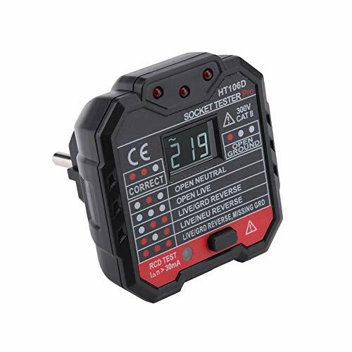 Tester di presa, Socket Tester, HT106E Tester multifunzione per prese di (W0M)