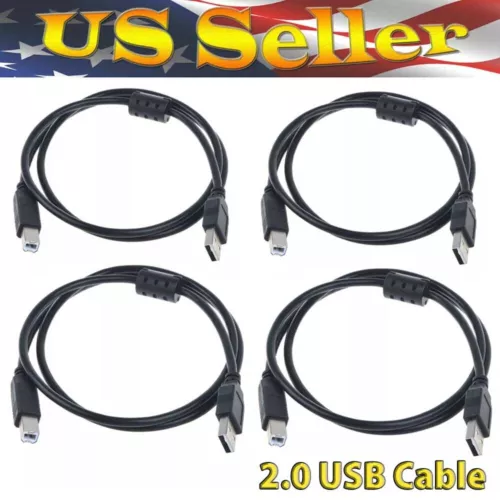 4 PCS USB 2.0 Cable For Pioneer DDJ-SB3 SR2 DJ DDJ-1000 DDJ-400 DJ Controllers