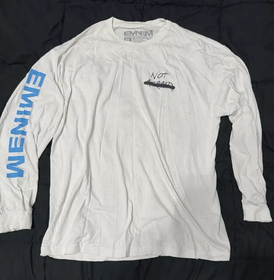 Eminem Not Afraid Long Sleeve Shirt XL- Recovery 10th Eminem Not Afraid Long Sleeve Shirt XL- Recovery 10th