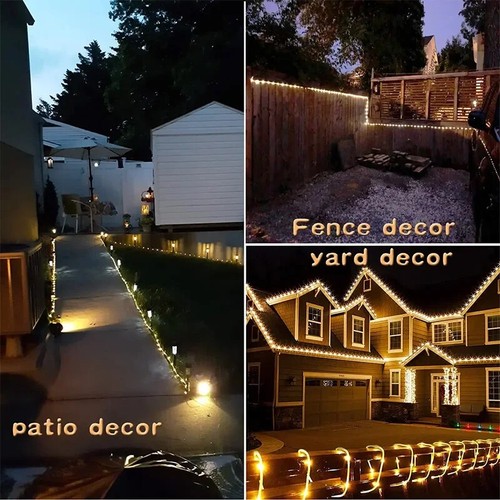 5/10M LED Solar Rope Tube String Fairy Lights Strip Waterproof Outdoor Garden AU - Picture 14 of 28