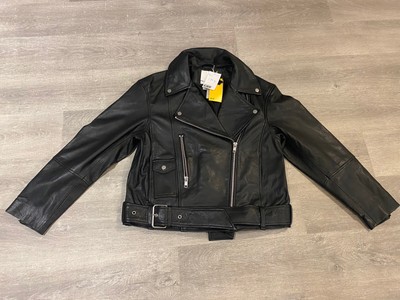 h and m leather jacket