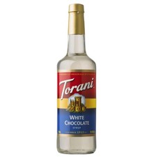 Torani White Chocolate Syrup 750 mL , G-White Chocolate