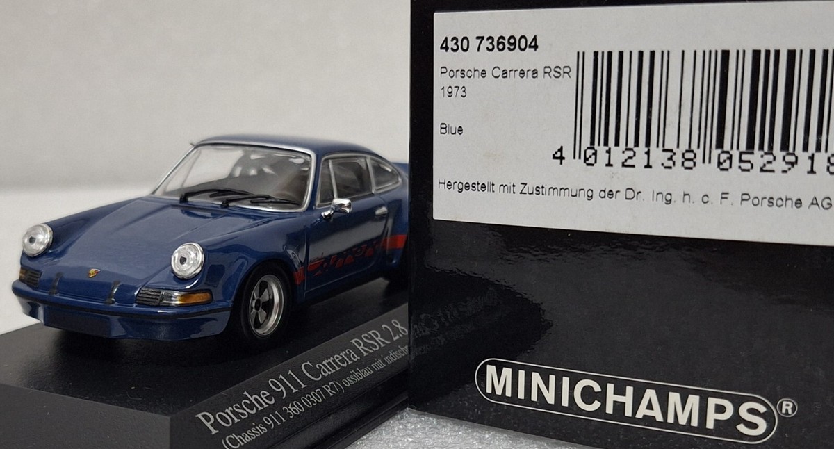 Porsche 911 Carrera RSR Blue/ Red 1973 1:43 Minichamps 430736904