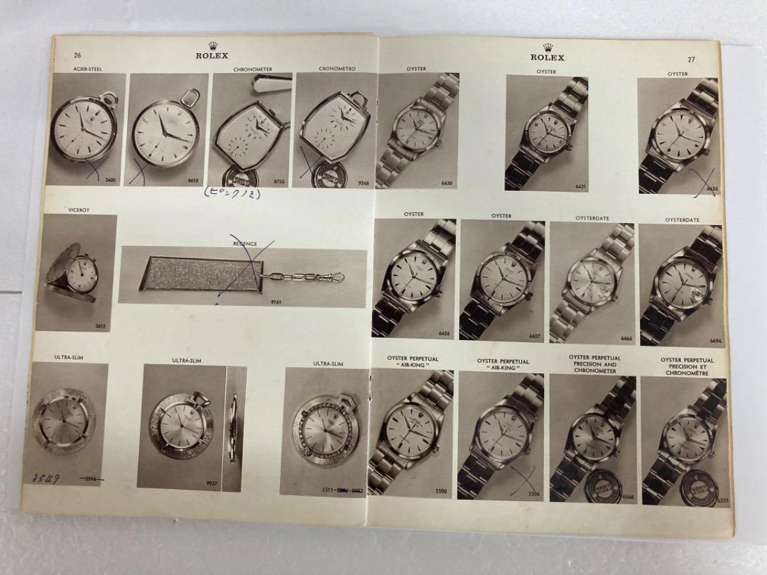 Rolex Catalog 1964 Watch Catalog 60 years ago catalog Vintage USED