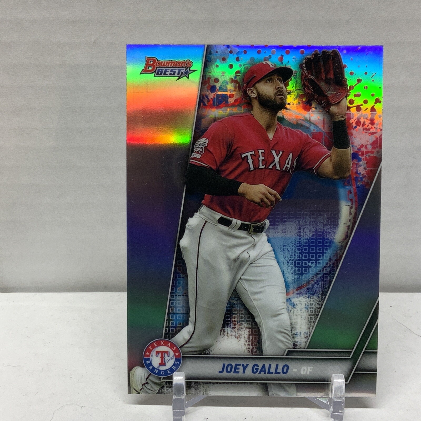 Joey Gallo - 2019 Bowman's Best Refractor Parallel #31 Texas Rangers