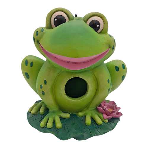 Frog 🐸 Birdhouse Parjarera Rana Decorative Backyard Hanging Bird House - Picture 2 of 22