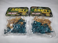 Army Command Plastic Soldiers 2x 25 Piece Packs Brand New Factory Sealed