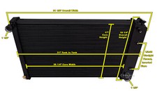 Dr Champion 3 Row Black Finish Radiator For 1970 - 1981 Chevrolet Camaro Dr Champion 3 Row Black Finish Radiator For 1970 - 1981 Chevrolet Camaro