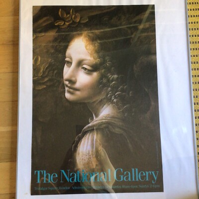 Vintage The National Gallery Werbung Davinci Kunstausstellung ungerahmtes Poster