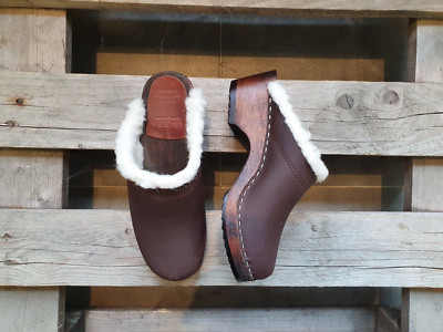 Swedish Clogs Maguba Oslo Brown Nubuck Size US Womens 6 / EU 36