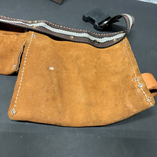 Nicholas heavy suede cowhide tool belt model 497 100% Split Leather EUC - Picture 7 of 9