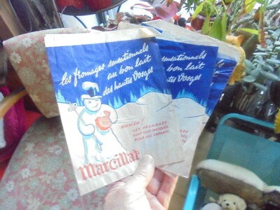 Antique Cheese Factory Grocery Paper Bag for Marcillat de Corcieux Cheese