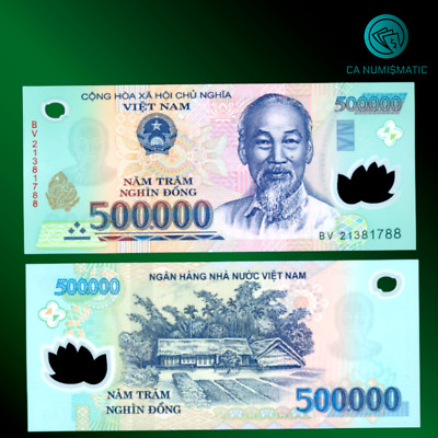 1,000,000 VND (2x500.000) ONE MILLION VIETNAMESE DONG, VIETNAM