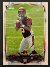 A.J. McCarron 2014 Topps Football Rookie Card Bengals Battlehawks XFL #381